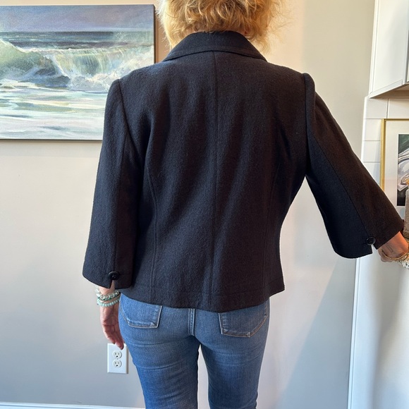 Pendleton Cropped Black Wool Swing Style Jacket Sz Lrg (runs small) - Picture 1 of 11